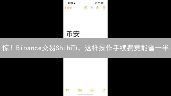 惊！Binance交易Shib币，这样操作手续费竟能省一半？