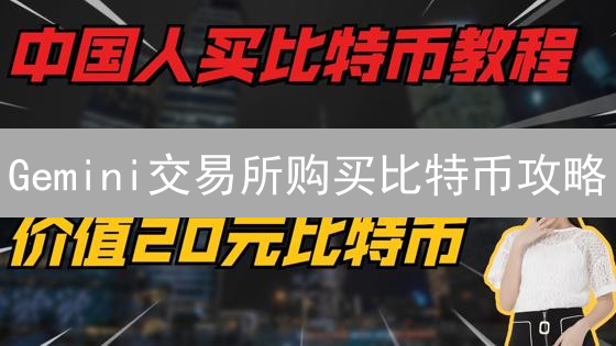 Gemini交易所购买比特币攻略：新手也能轻松上手！【2024最新版】