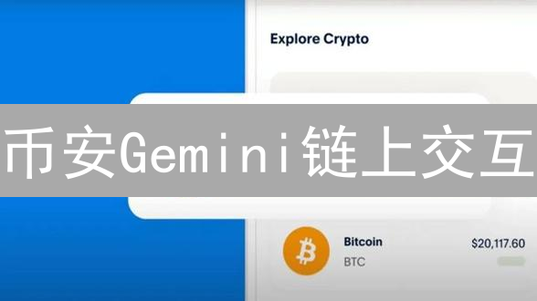 币安Gemini链上交互：风险与机遇并存？三大发展方向解读！
